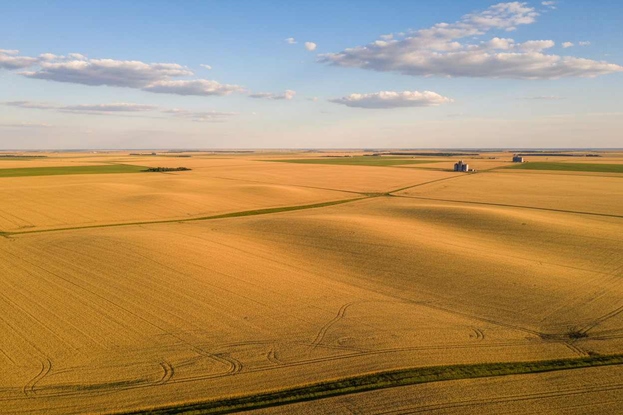 drone picture of saskatchewan